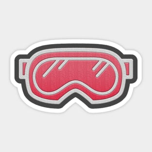 Cute Snow Goggles Sticker